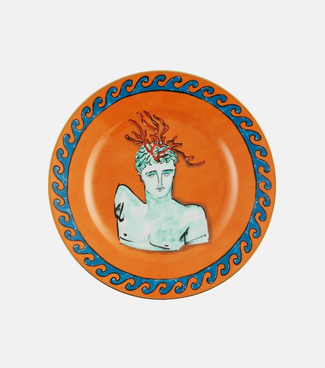 Il Viaggio di Nettuno dessert plate by Luke Edward Hall | Ginori 1735