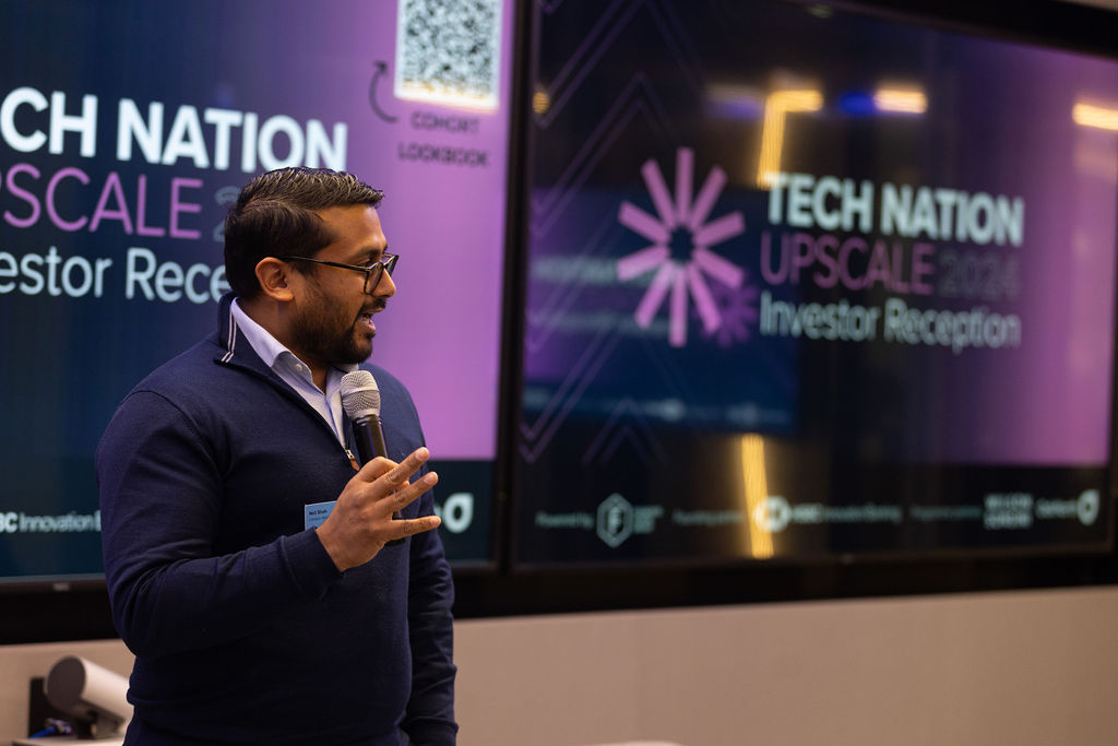 Neil Shah at Tech Nation's Upscale Investor Reception.